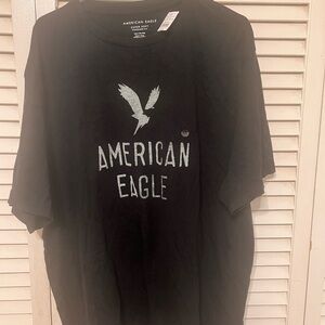 American Eagle Outfitters Black Graphic Tee - new with tag